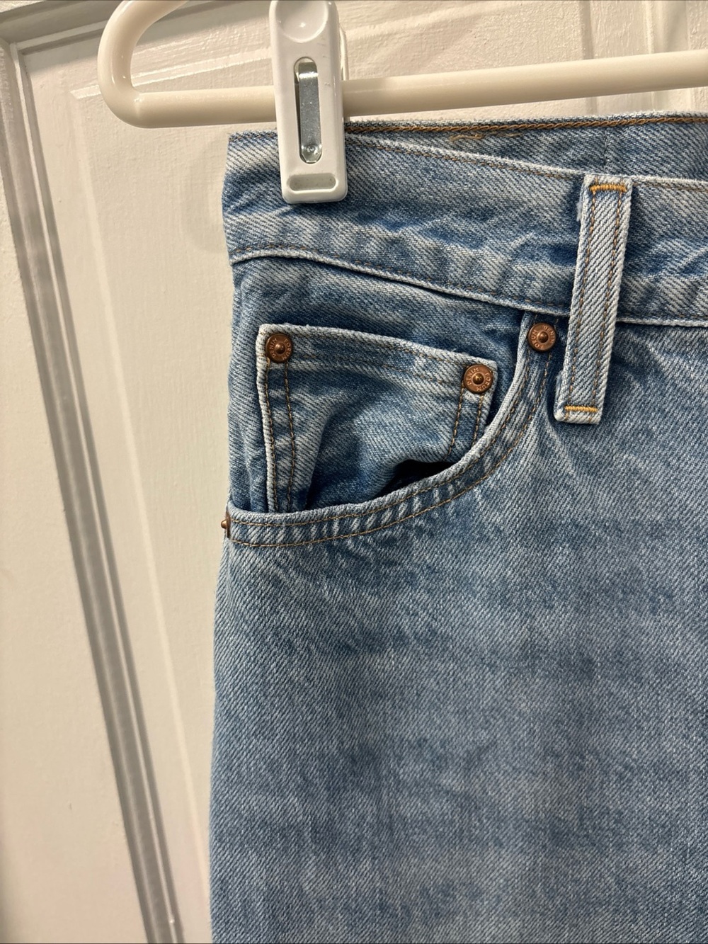 Aritzia Denim Forum Women’s The 90s Marlo Hi-Rise Baggy Jeans Size 25 Light Wash - Picture 4 of 8